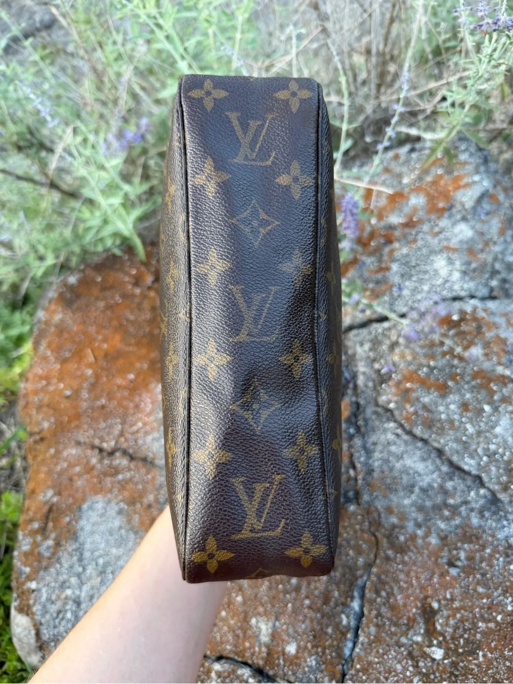 Authentic Louis Vuitton Monogram Trousse Toilette 23 Clutch Bag